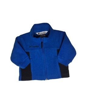 Columbia Sportswear Full Zip Fleece Jacket Infant Baby Toddler 12M 12Months Blue